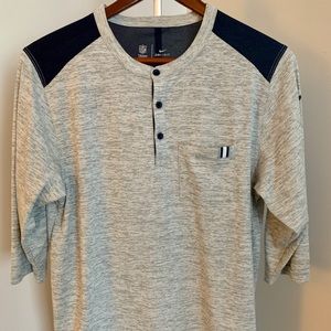 Dallas Cowboys Nike Performance Henley 3/4-Sleeve